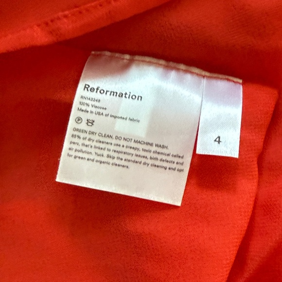Reformation Hot Day Red Fulton Midi Dress - Picture 8 of 9
